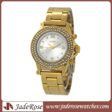 Fashion Alloy Set Watch Gold Watch (RB3177)